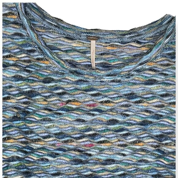 Free People Rainbow wave Boxy Top, Size S - Picture 9 of 11